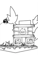 Angry Birds kleurplaat 27
